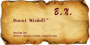 Bucsi Niobé névjegykártya